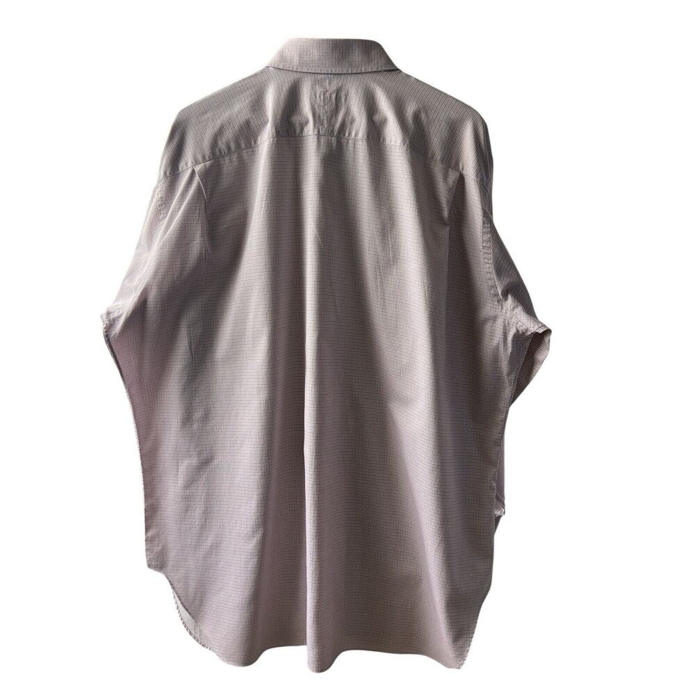 Robert Talbott Carmel Shirt Mens Size 18.5 /36 White Plaid Button Up Long Sleeve - Picture 7 of 7